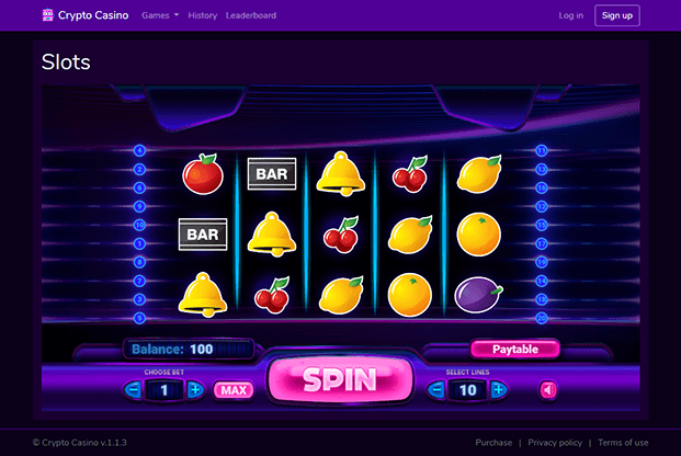 Bitcoin slot machine mania